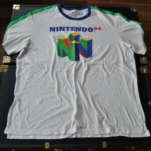 Nintendo 64 2X-Large While Short Sleeve Shirt